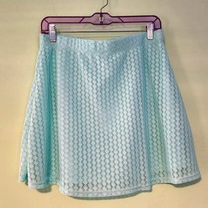 Mint Green Lace Skirt Juniors Size Medium By No Boundaries